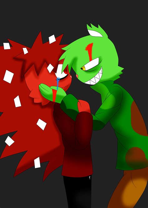 Flaky X Flippy by ekis3010 by master-ekis on DeviantArt