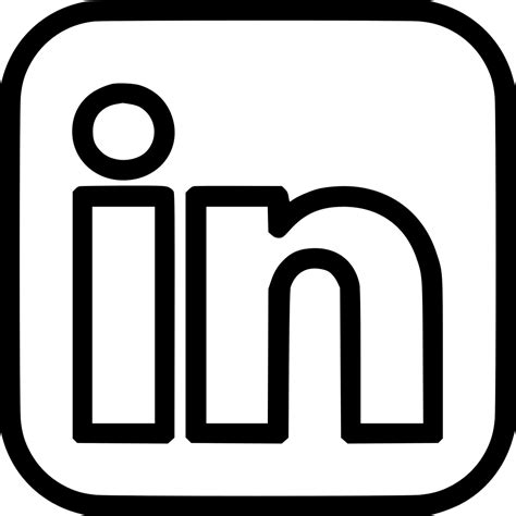 Linkedin Logo Black Transparent Png Facebook Logo Clipart Free | Images and Photos finder