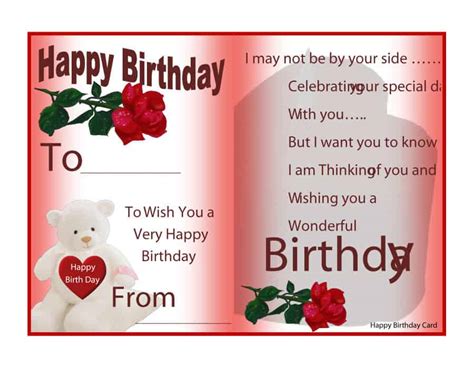 new 40 birthday card template - 21 free 41 free birthday card templates ...