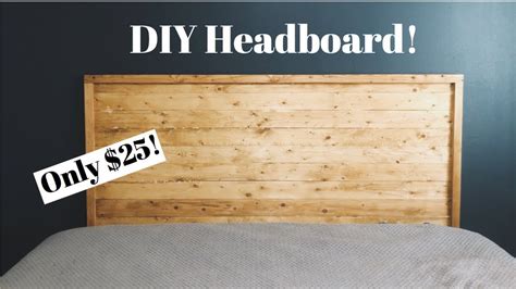 DIY HEADBOARD | $25 HEADBOARD | EASY HEADBOARD DIY | MODERN WOOD HEADBOARD | HOW TO | EASY DIY ...