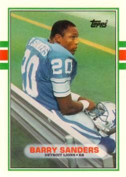 Barry Sanders Rookie Card