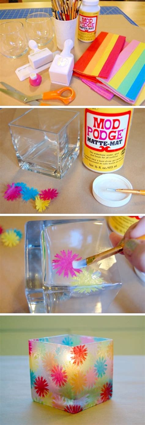 Stained Glass Candle Holder – Craft By Photo | DIY & Crafts