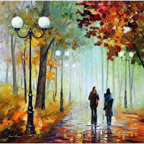 FOGGY DAY — PALETTE KNIFE Oil Painting On Canvas By Leonid Afremov ...