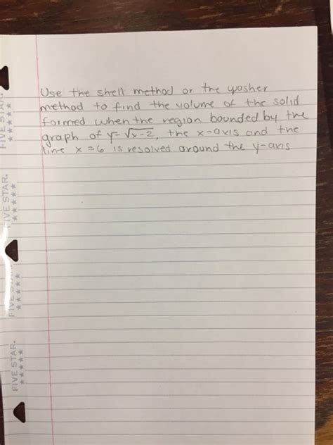 Solved Use the shell method or the method to find the | Chegg.com