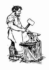 Medieval Blacksmith Forge Plans Sketch Coloring Page sketch template