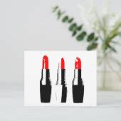 Red Lipstick Tubes Postcard | Zazzle