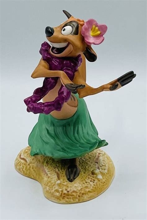 Disney WDCC LION KING "TIMON / LUAU!" w/Original Box & COA | #4623285399