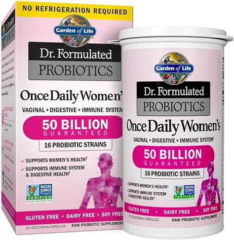 Garden of Life Dr. Formulated Probiotics for Women & Prebiotics, 50 ...