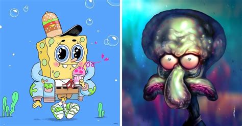 Güneş tutulması Etkili Ejderha spongebob squarepants fan art Aşk ...