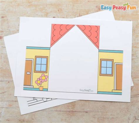 Paper House My Family Craft - Easy Peasy and Fun