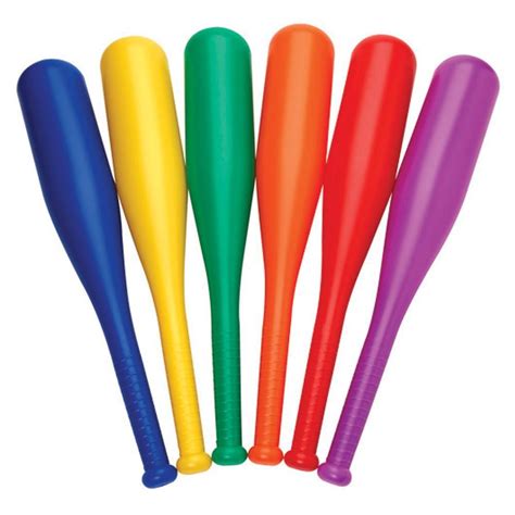 Heavy Duty Plastic Rainbow Giant Bat Set