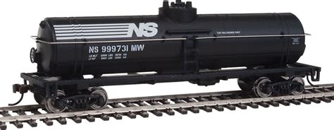 HO Scale - Tank Car - Ready to Run - Norfolk Southern (black, white) - Junction Hobbies and Toys