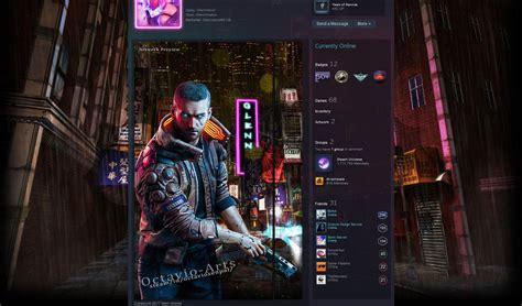 cyberpunk 2077 Steam Artwork Profile by Octavio-Arts on DeviantArt