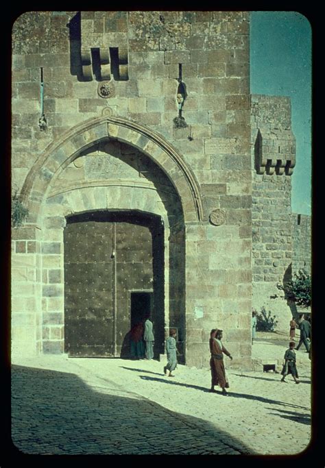 Jerusalem. Jaffa Gate. Needle's eye. Matt. 19:24 | Library of Congress