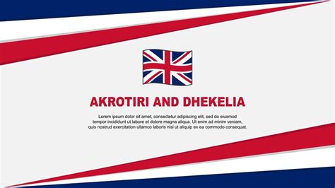 Premium Vector | Akrotiri and dhekelia flag abstract background design template akrotiri and ...