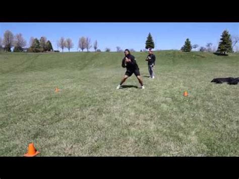 Offensive lineman drills from the combine (at home) - YouTube