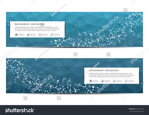 Two Scientific Banner Molecular Structure Dna Stock Vector (Royalty Free) 610764272 | Shutterstock