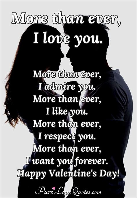 More than ever, I love you. More than ever, I admire you. More than ...