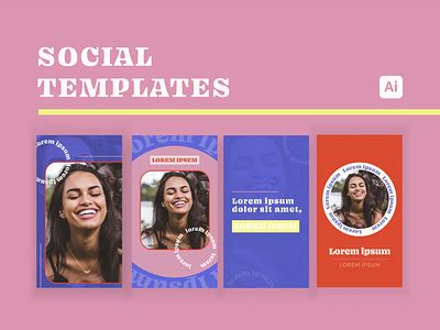 Social Media Branding Templates / Style 2 by Rachael on Dribbble