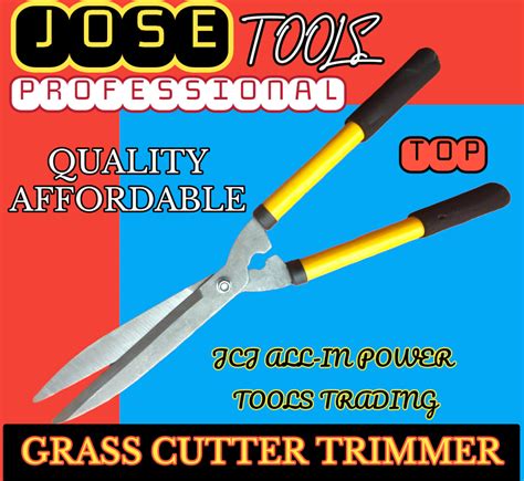 GRASS CUTTER TRIMMER SCISSOR MANUAL( YELLOW-BLACK FOAM HANDLE) GRASS SCISSOR CUTTER/ MANUAL ...