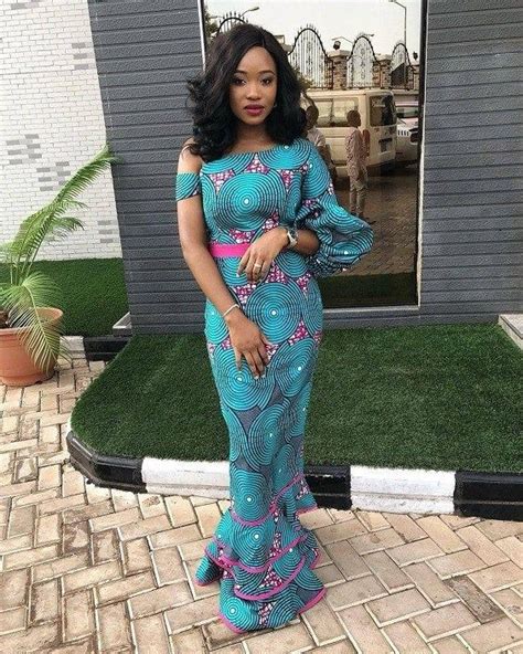 2019 latest ankara gown styles, Aso ebi | Ankara Dresses Nigeria ...