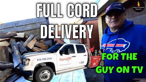 FULL CORD FIREWOOD DELIVERY TO HEAVY RESCUE 401 DRIVER - YouTube