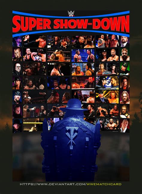 The Undertaker vs. Triple H SUPER-SHOW-DOWN by WWEMatchCard on DeviantArt