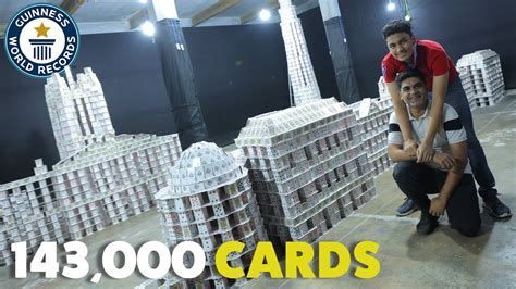 Building The Largest Playing Card Structure - Guinness World Records ...