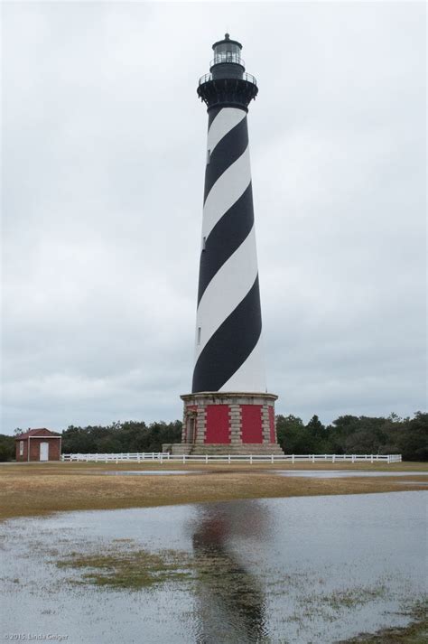 Iconic Cape Hatteras Lighthouse in Outer Banks, NC