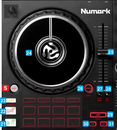 VirtualDJ - Hardware Manuals - Numark - Mixtrack Pro FX - Layout - Deck ...