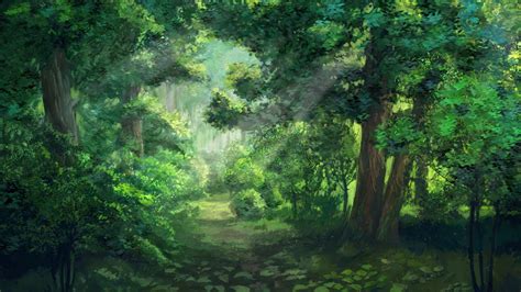 Anime Forest Background