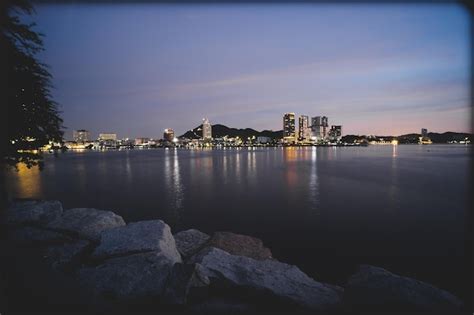 Premium Photo | Panorama cityscape coastline