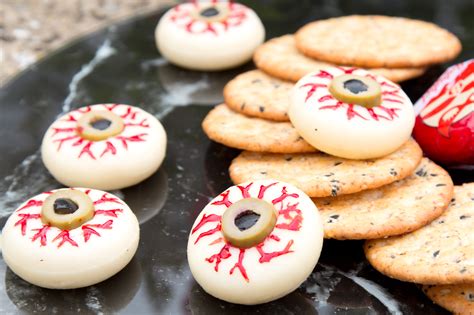 Spooky Cheese Eyeballs - Halloween Treat - Steve's Kitchen