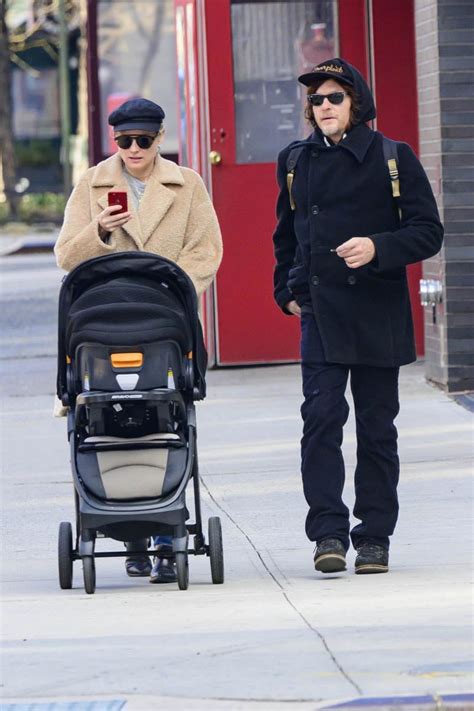 Diane Kruger and Norman Reedus photographed while out with their new baby