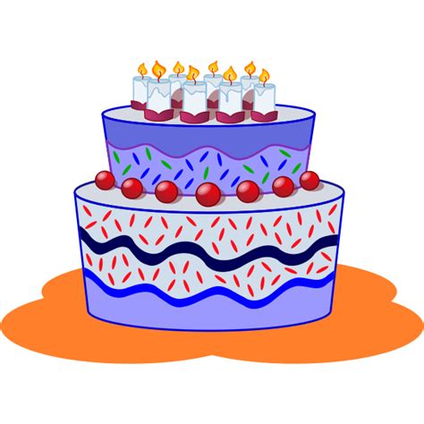 Birthday cake vector image | Free SVG