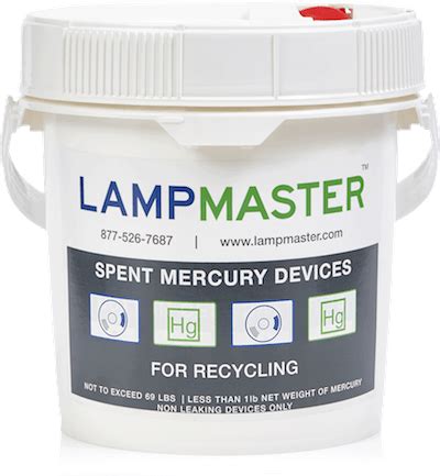 Mercury Device Recycling Kit 1gal - LampMaster Mail-Back Recycling Kits