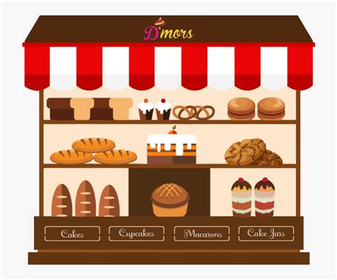 Bakery Cartoon Pictures - Bakery Building Cartoon Flat Vector Royalty ...