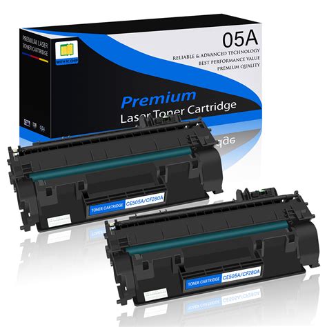 Used 2PK Black CE505A Toner Cartridge for HP 05A LaserJet P2030 2050 ...