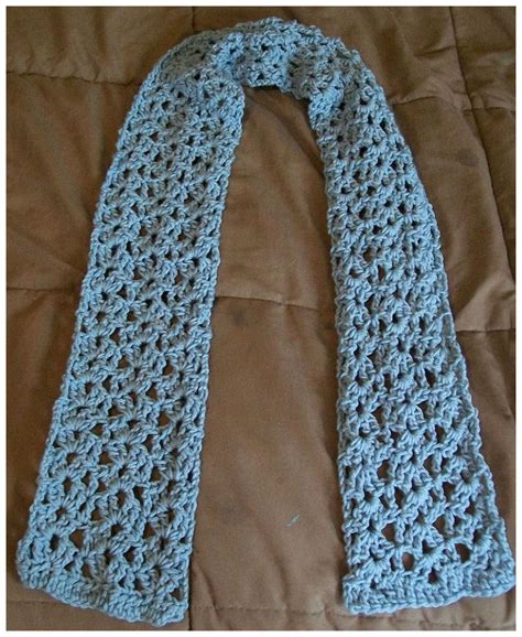 Heather's Crochet Designs: Crochet Video: Easy Crochet Lacy Shell Scarf