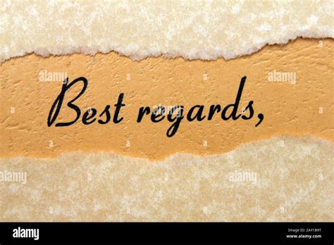 Best regards sign hi-res stock photography and images - Alamy