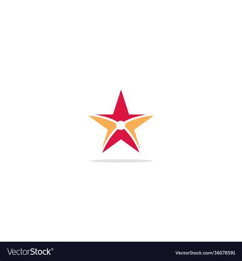 Star shape logo Royalty Free Vector Image - VectorStock