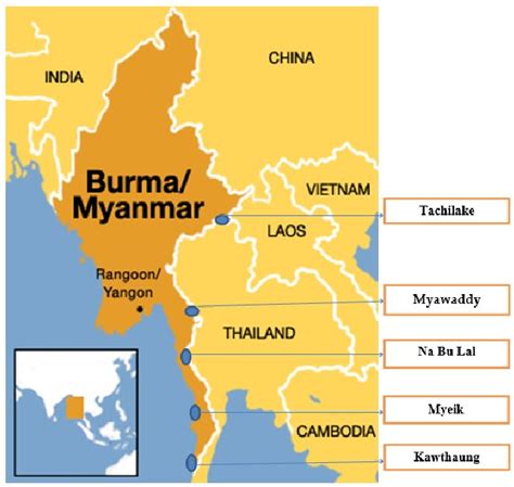 Myanmar -Thailand Border Area | Download Scientific Diagram