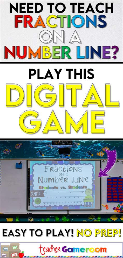 Teach Fractions on a Number Line with this Fun Classroom Game - Teacher Gameroom