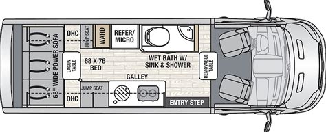 Class B RV floor plans | RV Obsession