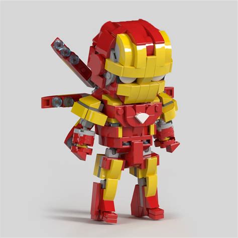 Lego® Custom Instructions Ironman Mark85 - Lego Instructions - MocsMarket