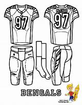 Football Jersey Coloring Page Template Pages sketch template