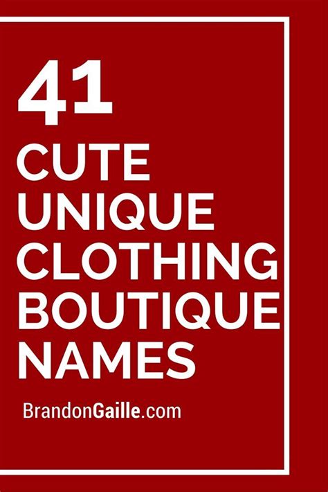 250 Most Unique Clothing Boutique Names | Boutique names, Store names ...