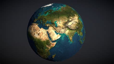 The Planet Earth 3D Globe - 3D model by v7x [8c08ad8] - Sketchfab
