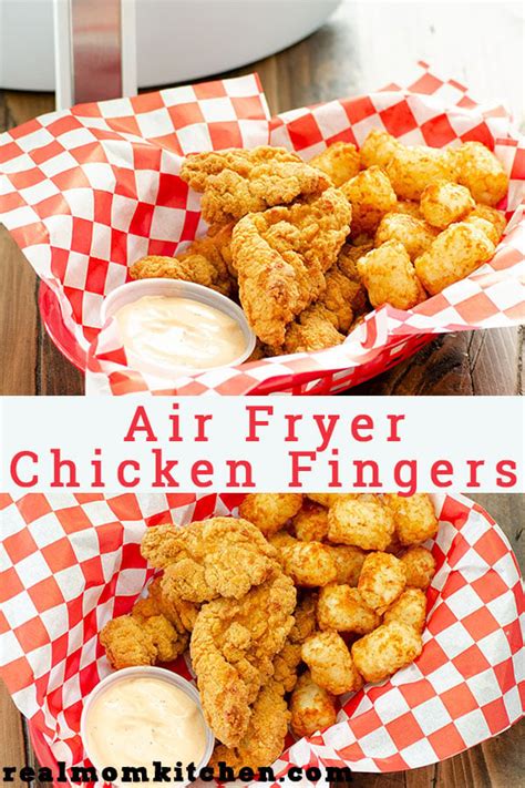 Air Fryer Chicken Fingers - Real Mom Kitchen