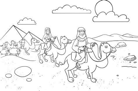 Abraham and Sarah Coloring Pages | Activity Shelter